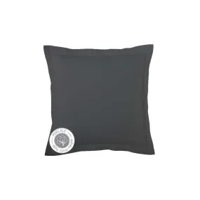 2 taies d'oreiller percale anthracite Tradilinge - 65x65cm