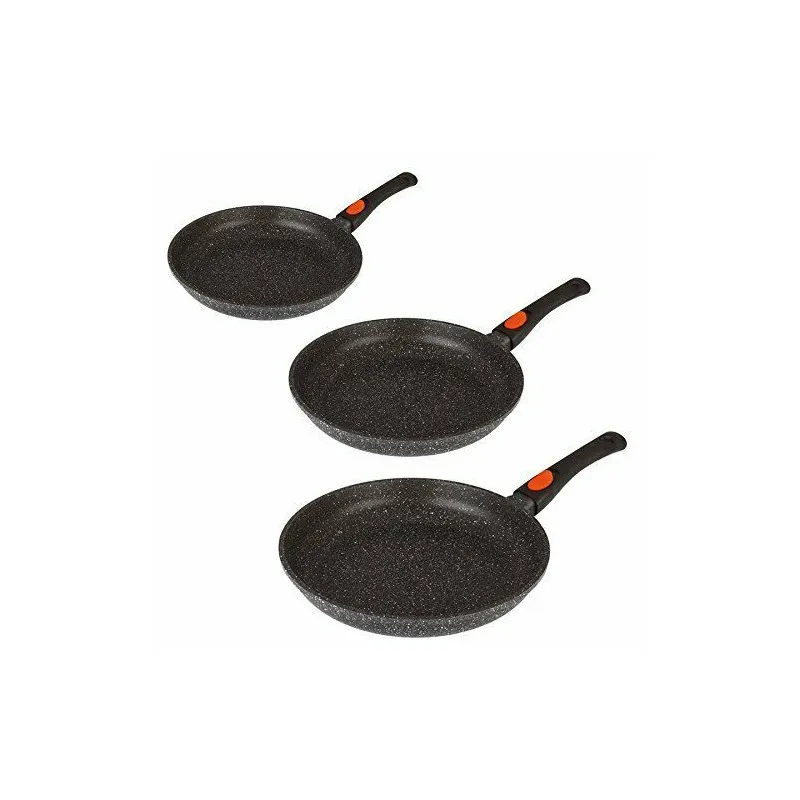 3 Poêles 20/24/28 cm et crêpière 28cm, Kamberg