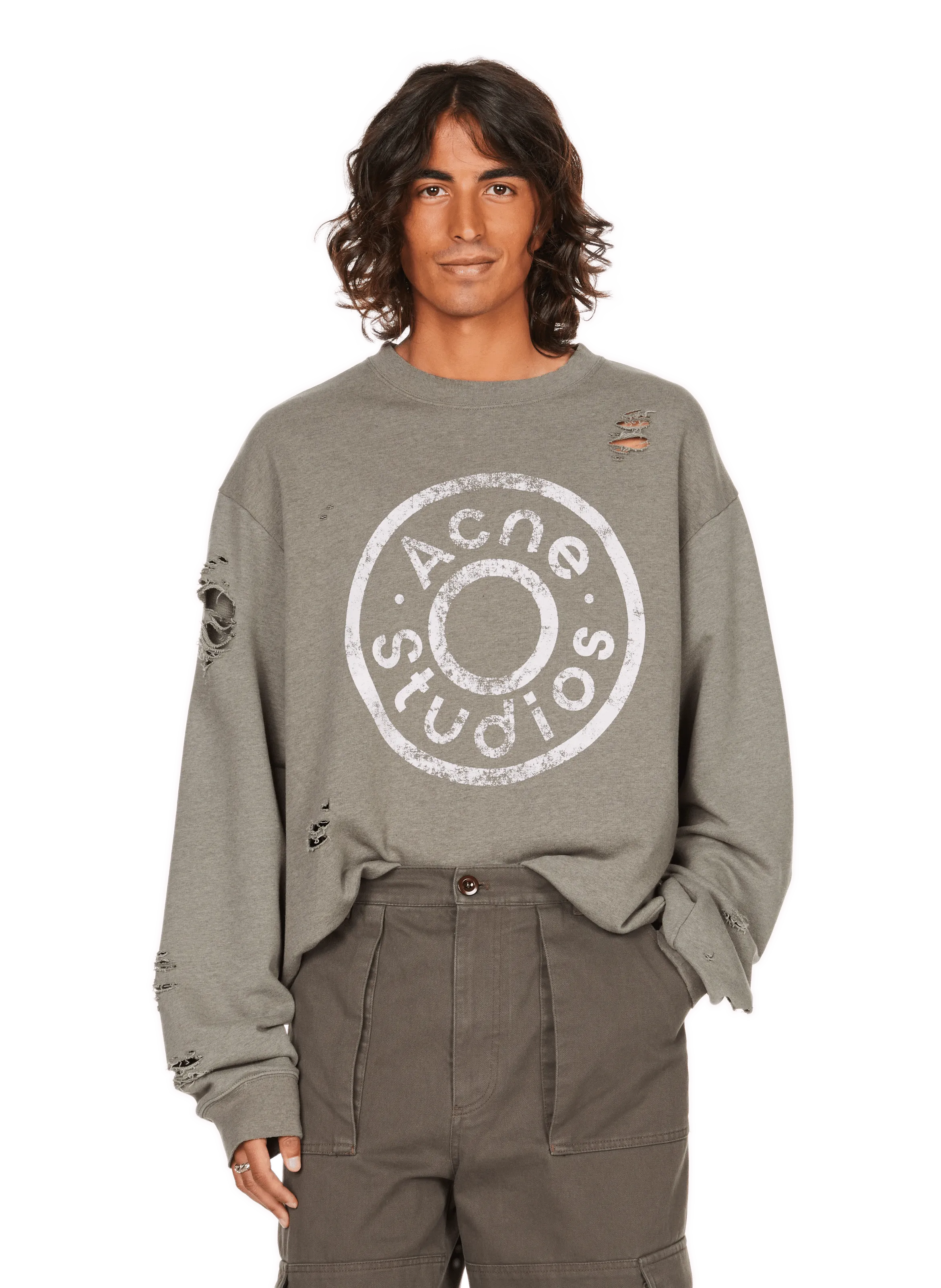ACNE STUDIOS  Sweatshirt en coton  - Vert