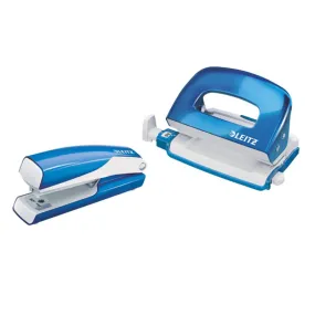 Agrafeuse et perforatrice pack WOW - bleu