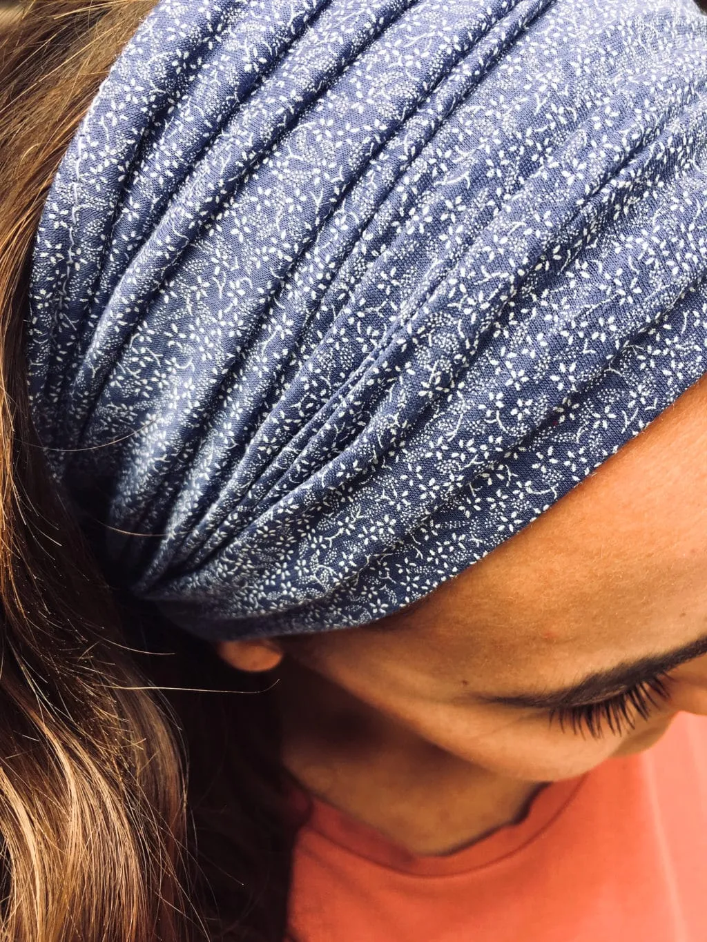 Bandeau à cheveux à scratch Mini Liberty bleu