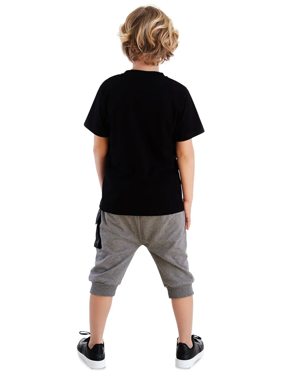 bisiklet erkek ocuk t-shirt kapri ort takim