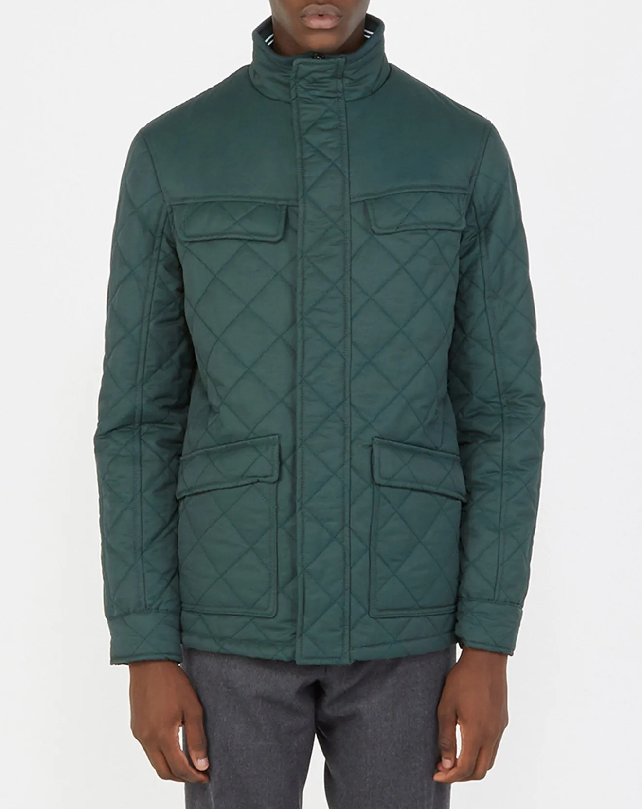 Blouson matelassée Rechas vert foncé