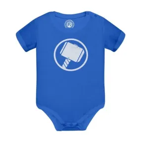Body Bébé Manche Courte Bleu Thor Super Héros BD Film Geek