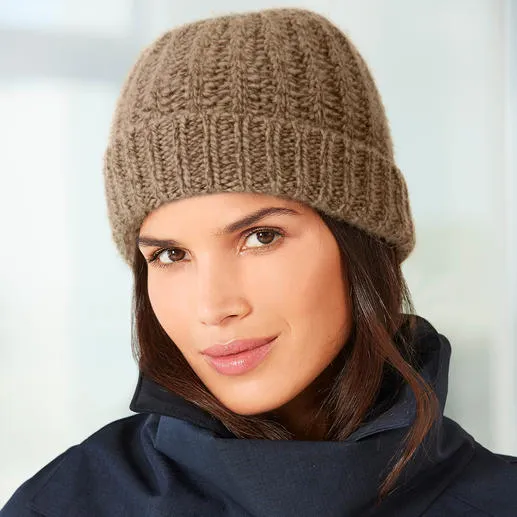 Bonnet en poil de chameau Fisherman