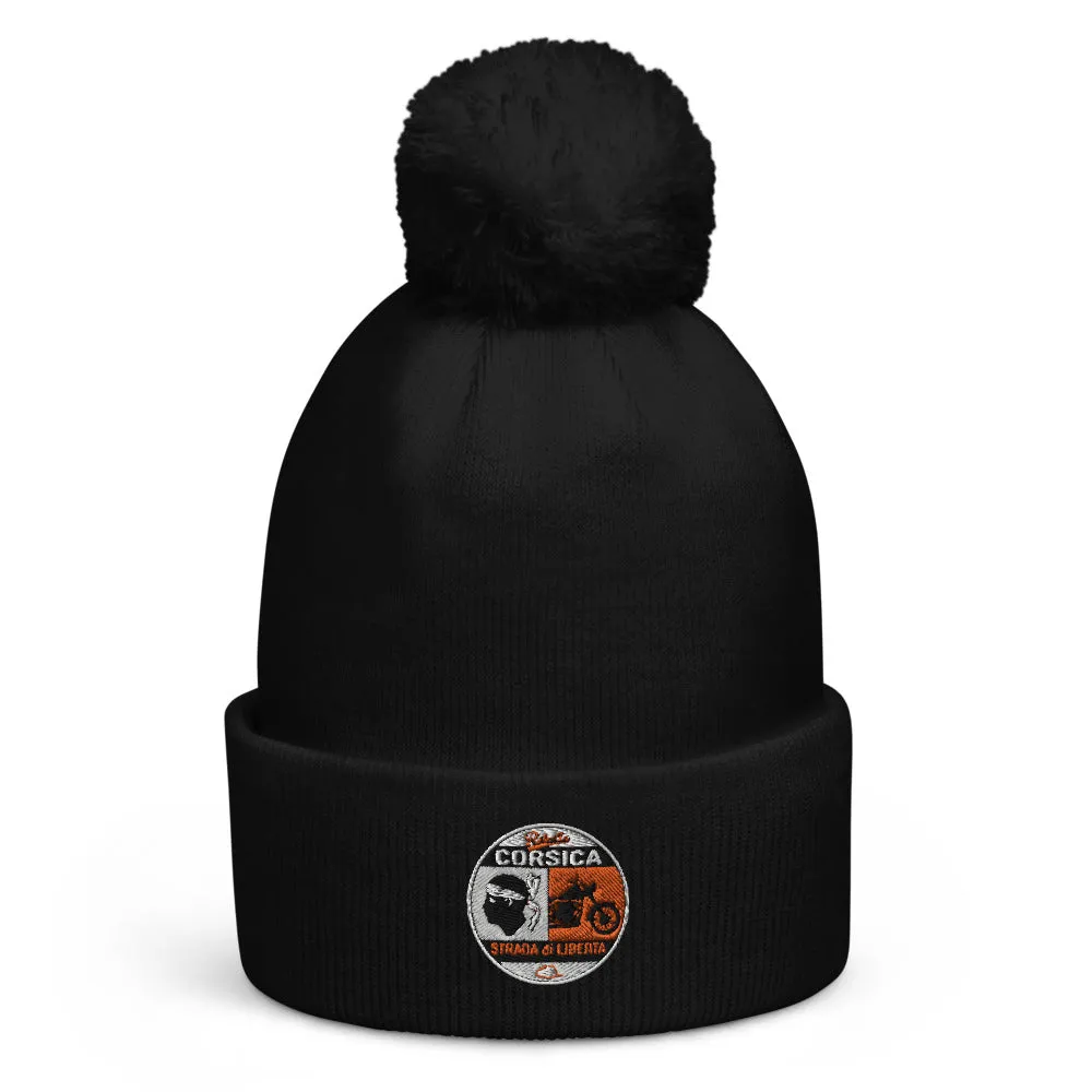 Bonnet à pompon Bikers Corsica