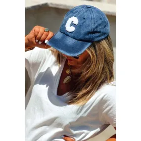 Casquette CALIFORNIA bleu foncé vintage Casquettes Boho 