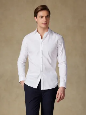 Chemise cintrée en oxford blanc - Grande Longueur de Manches