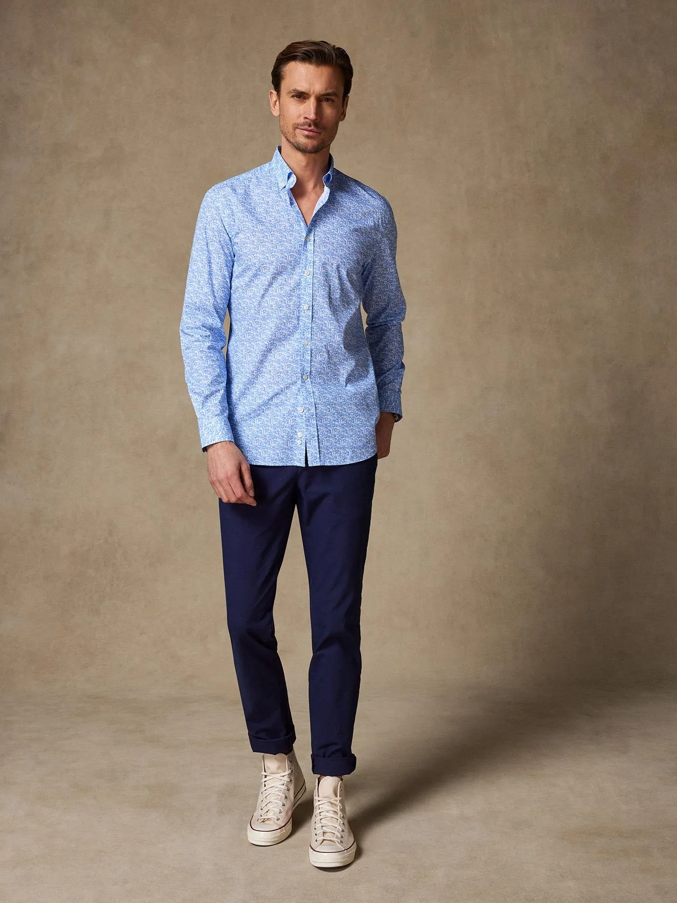 Chemise cintrée Harold à motifs imprimés - Col Boutonné