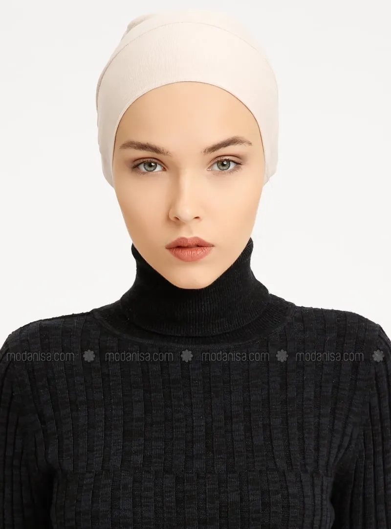 Combed Cotton - Lace up - Non-slip undercap - Minc - Bonnet - Bone