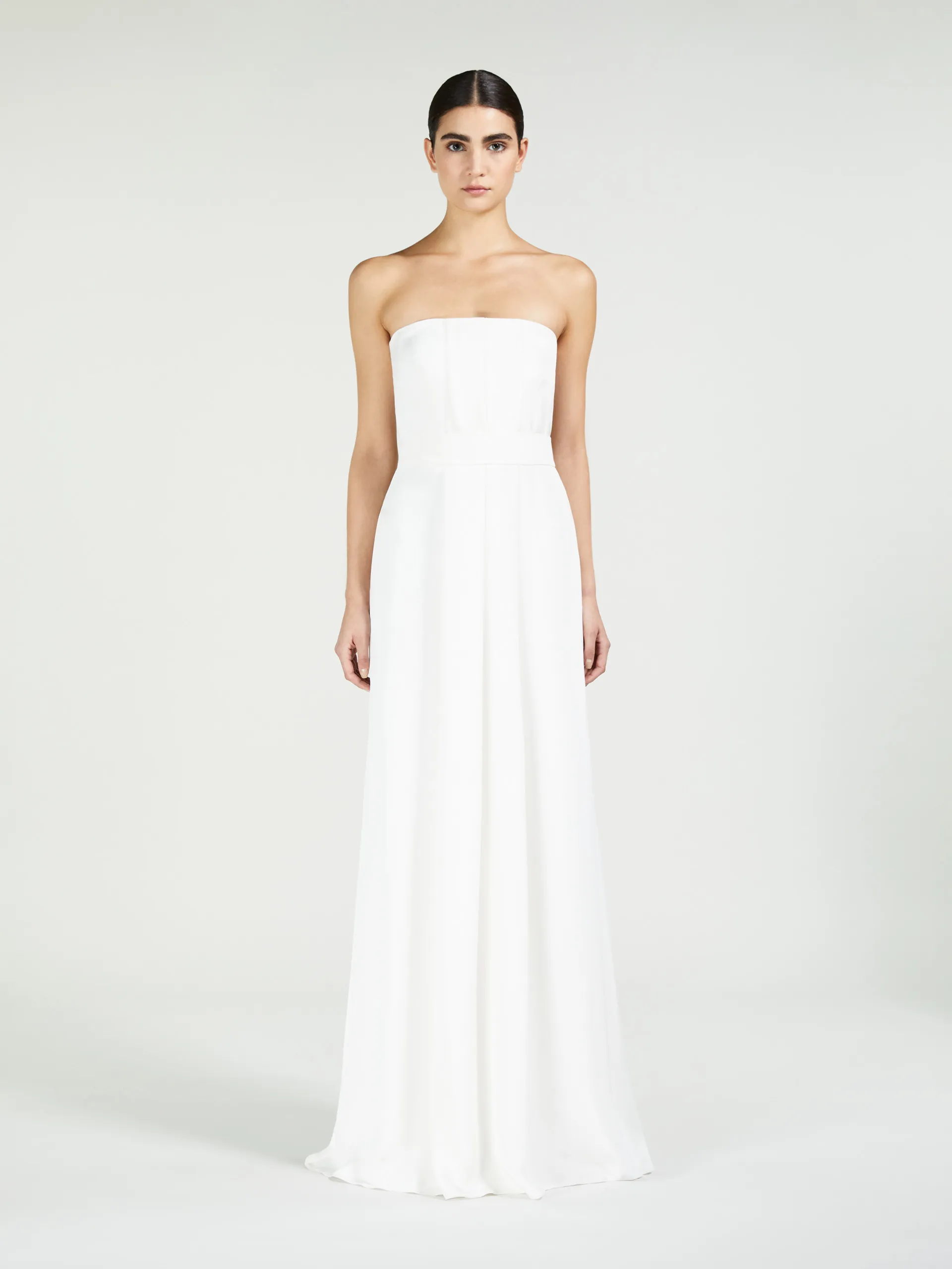 Combinaison bustier en soie