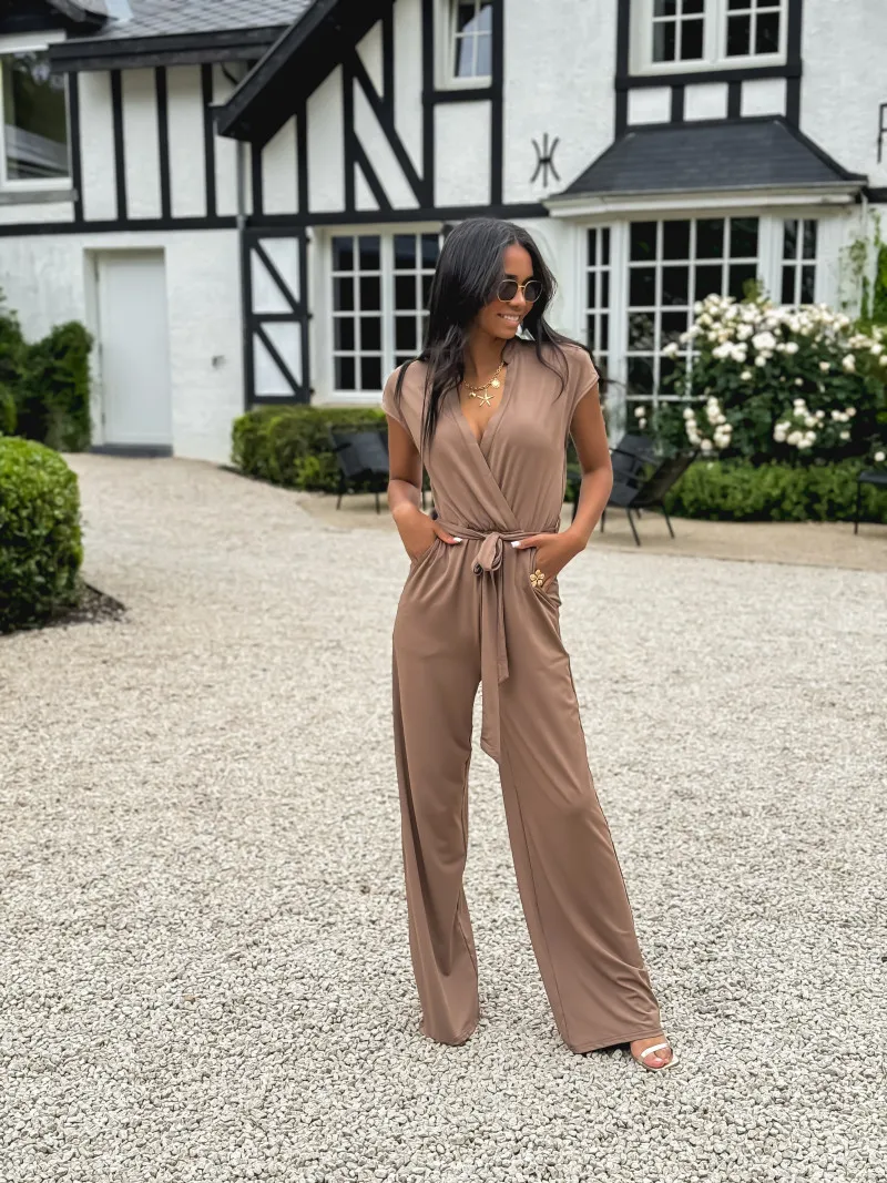 Combinaison pantalon Adelina - Taupe