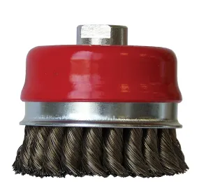 Flexovit C1500 Brosse nouée boisseau 2-3/4" x m10 x 1.25