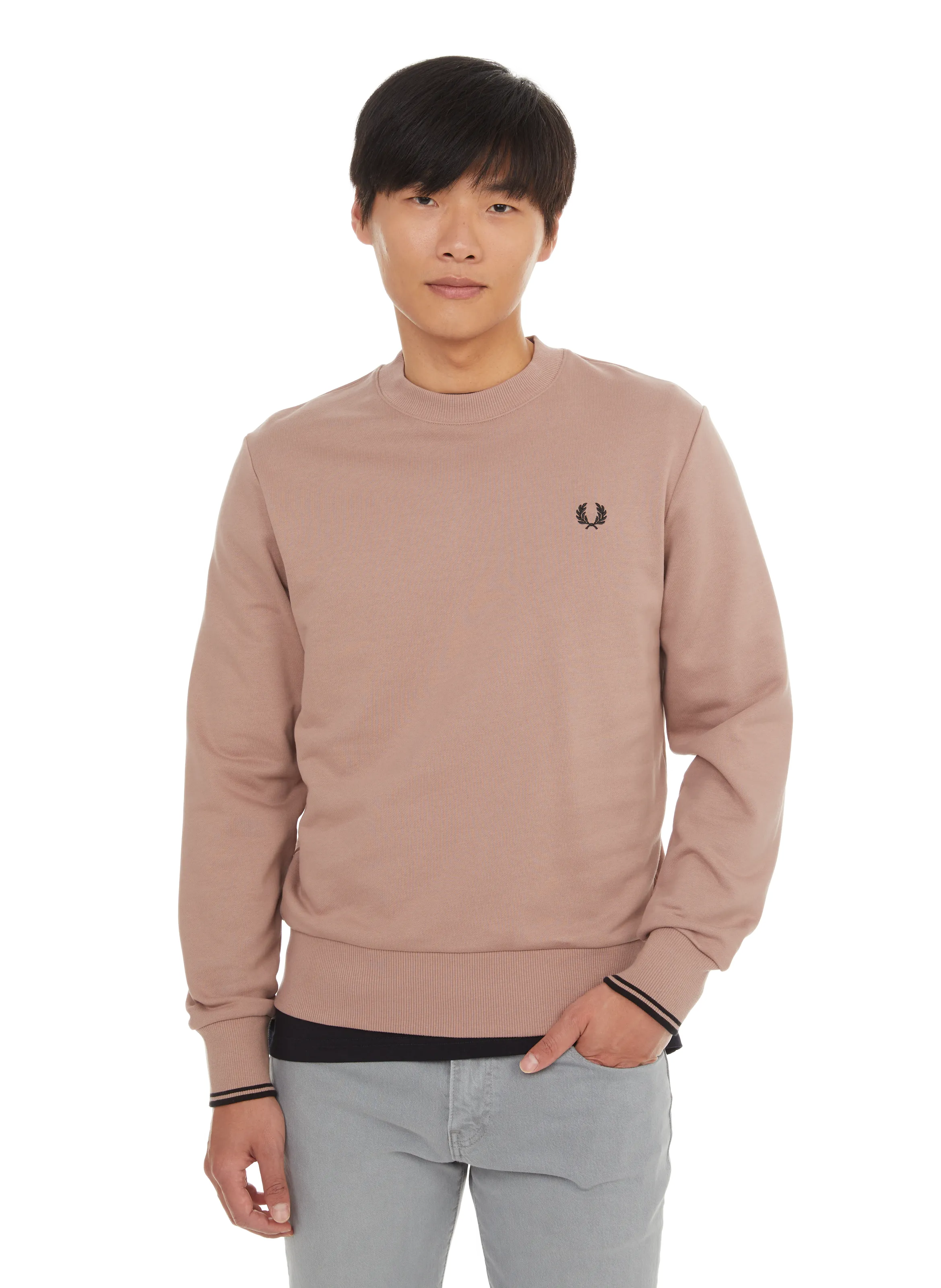 FRED PERRY  Sweatshirt en coton - Marron