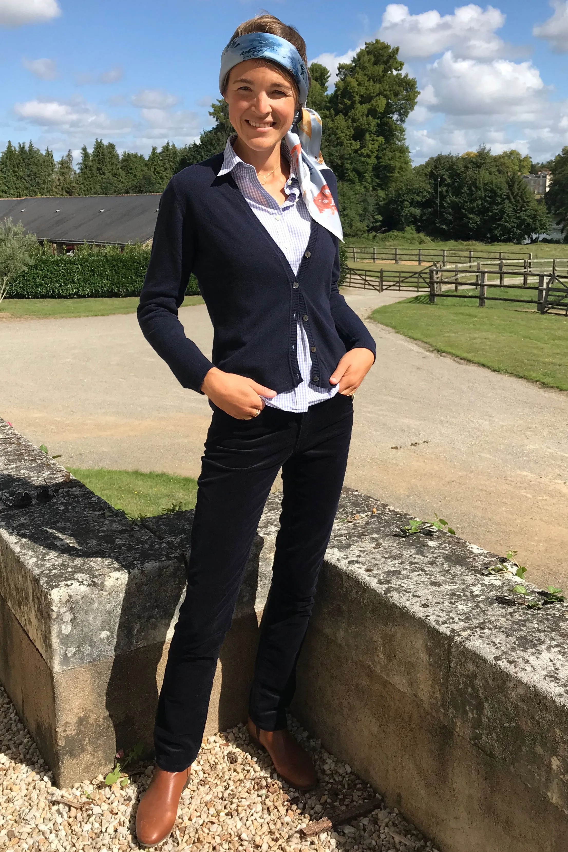 Gilet Cachemire Femme Bleu Marine