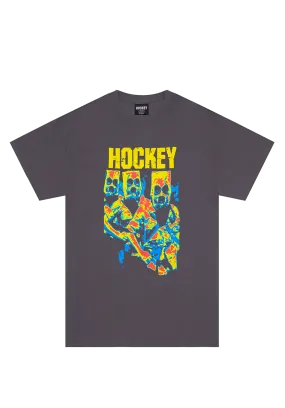 Hockey Skateboards Bag Heads 3 Tee Charcoal