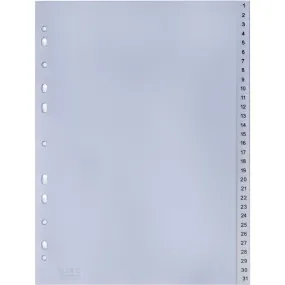 HWB répertoire transparent, A4, 1-31