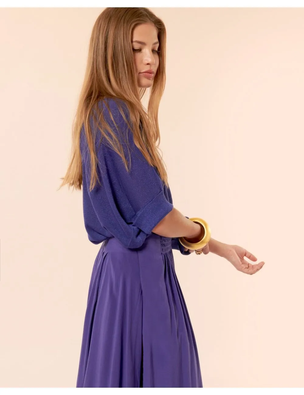 Jupe longue April ultra violet