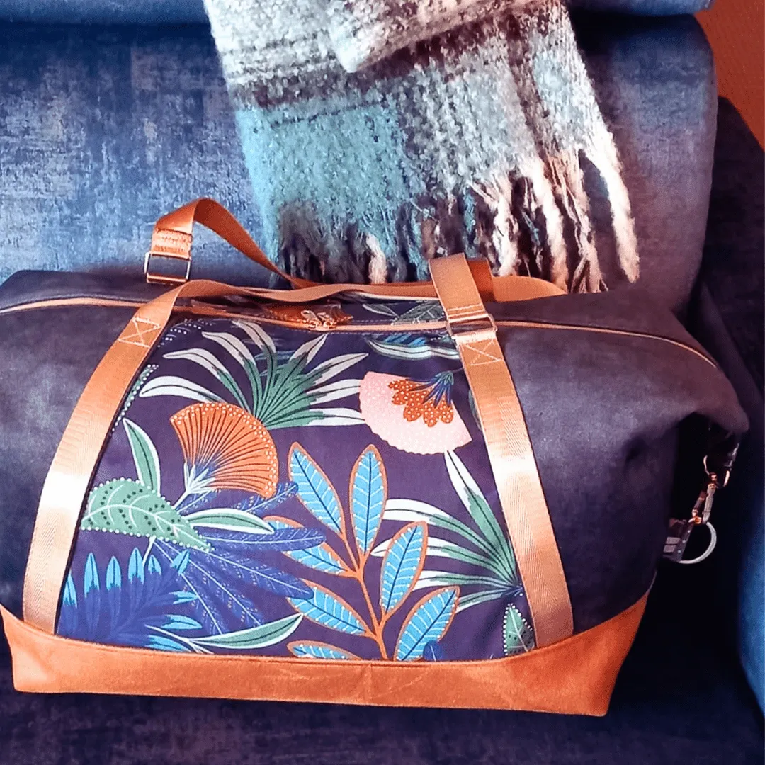Kit couture: sac Ebben (taille 1 - 2 ou 3) - coloris Ravana Rose et lainage