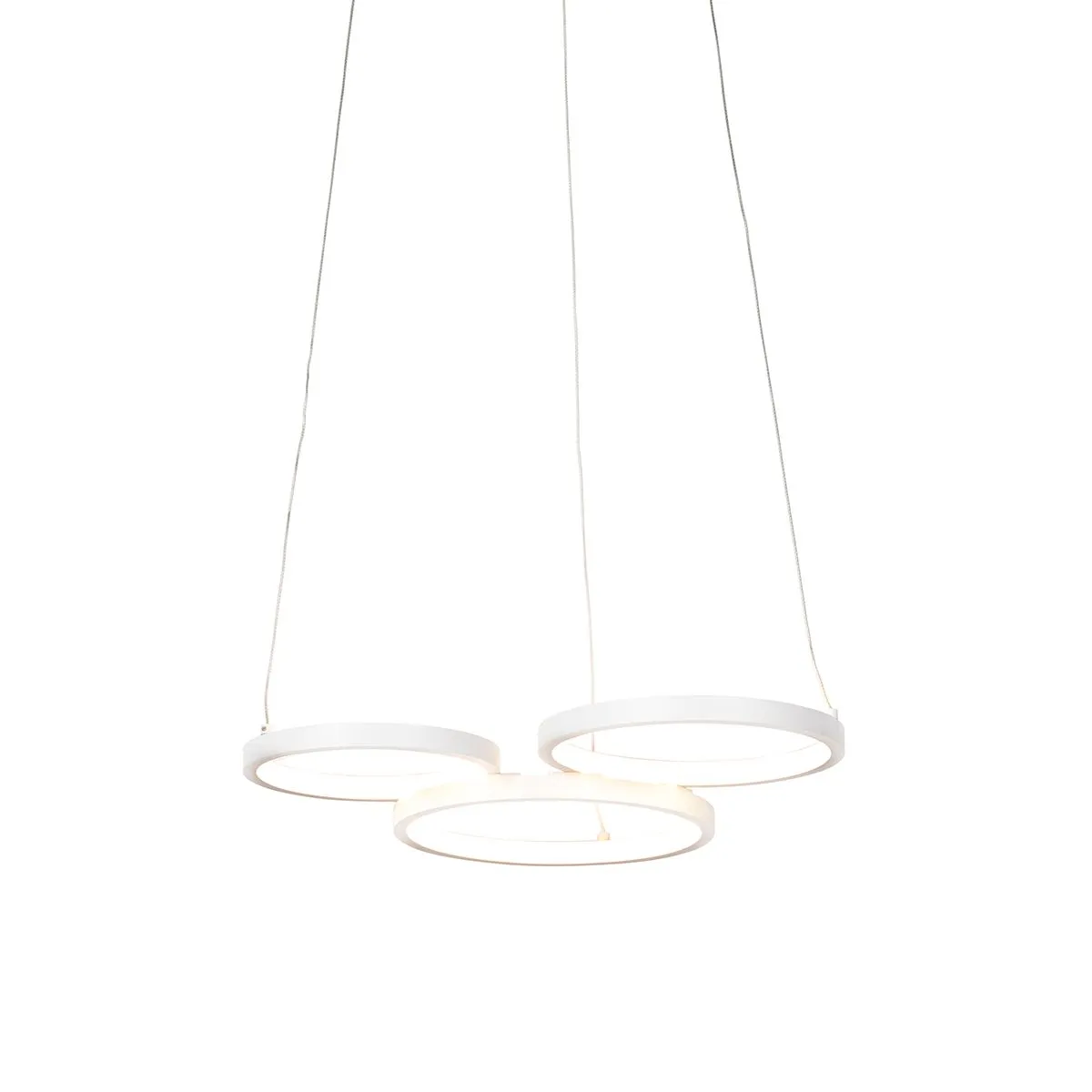 Lampe à suspension blanche avec LED 3-step dimmable 3-light - Rondas