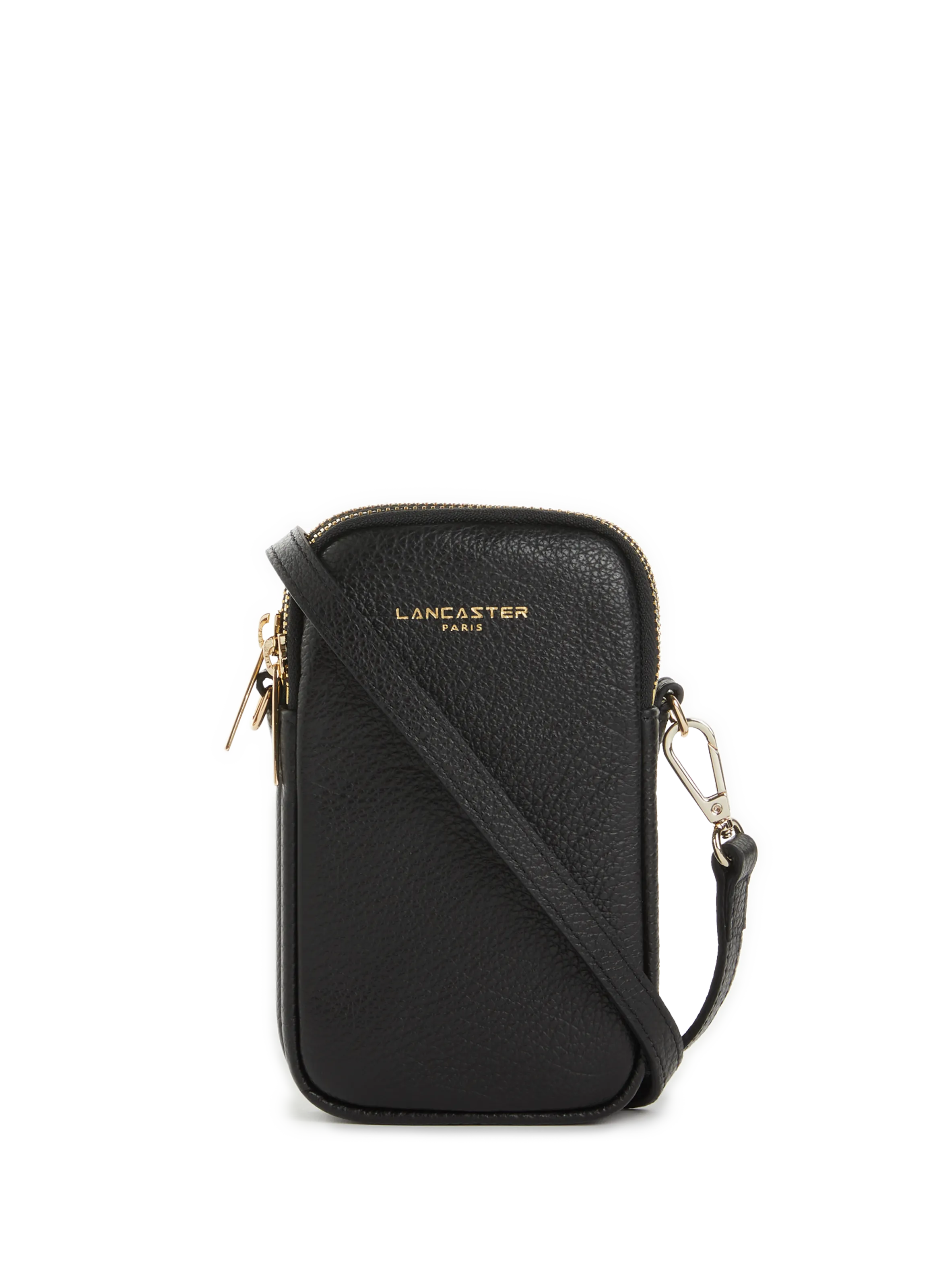 LANCASTER  Pochette Dune en cuir - Noir