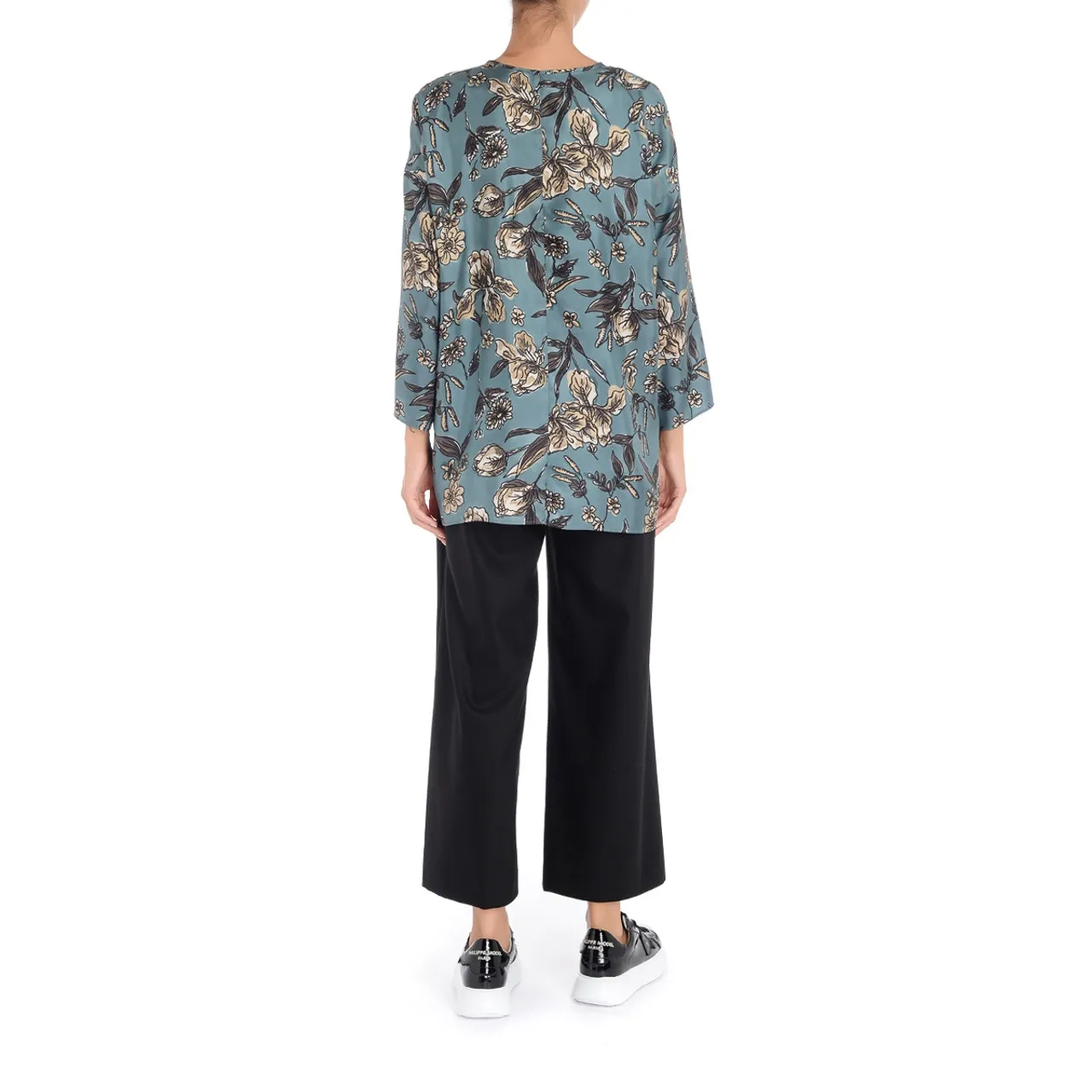 Max Mara Chemisier 'S Zama imprimé bleu