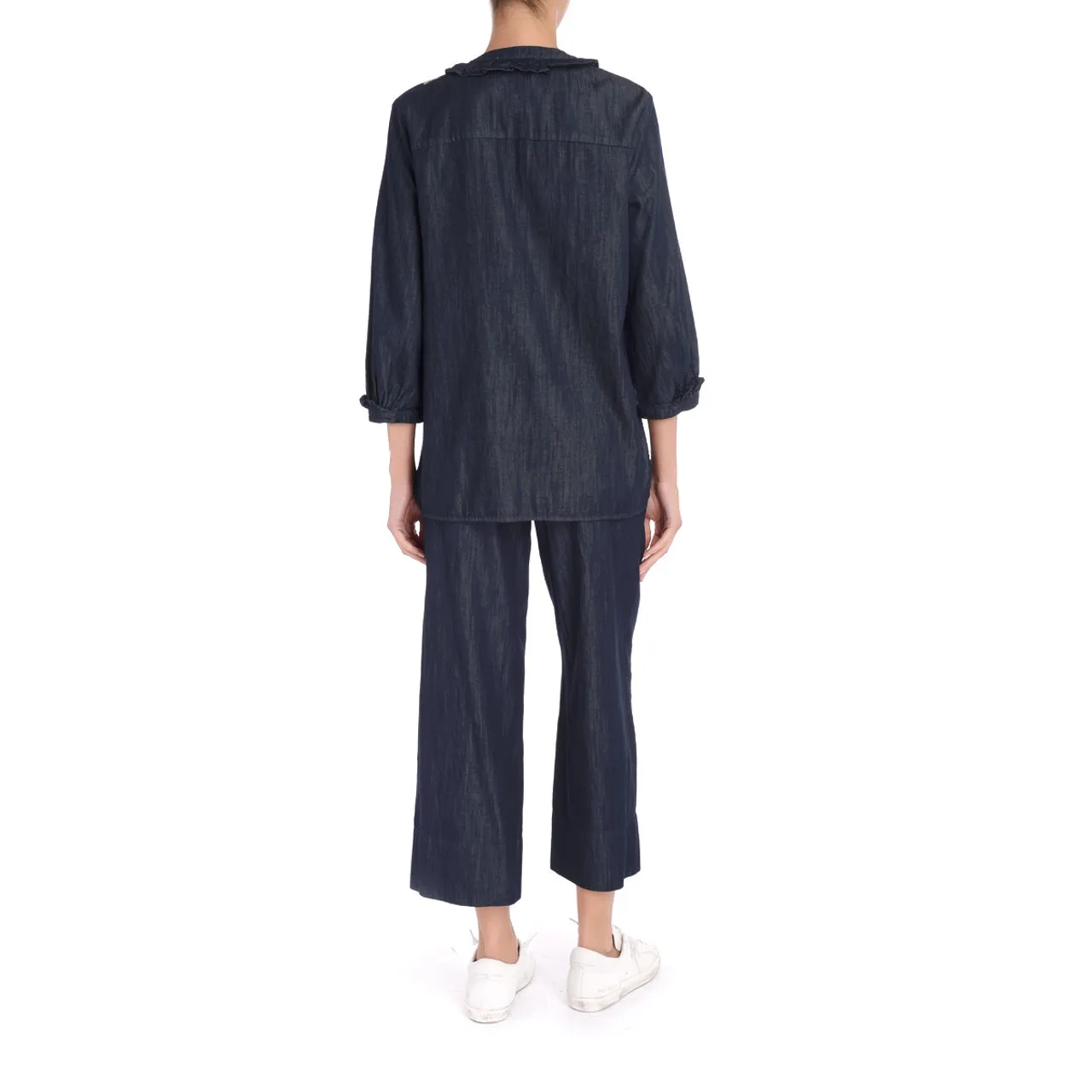 Max Mara Chemisier 'S' en denim bleu