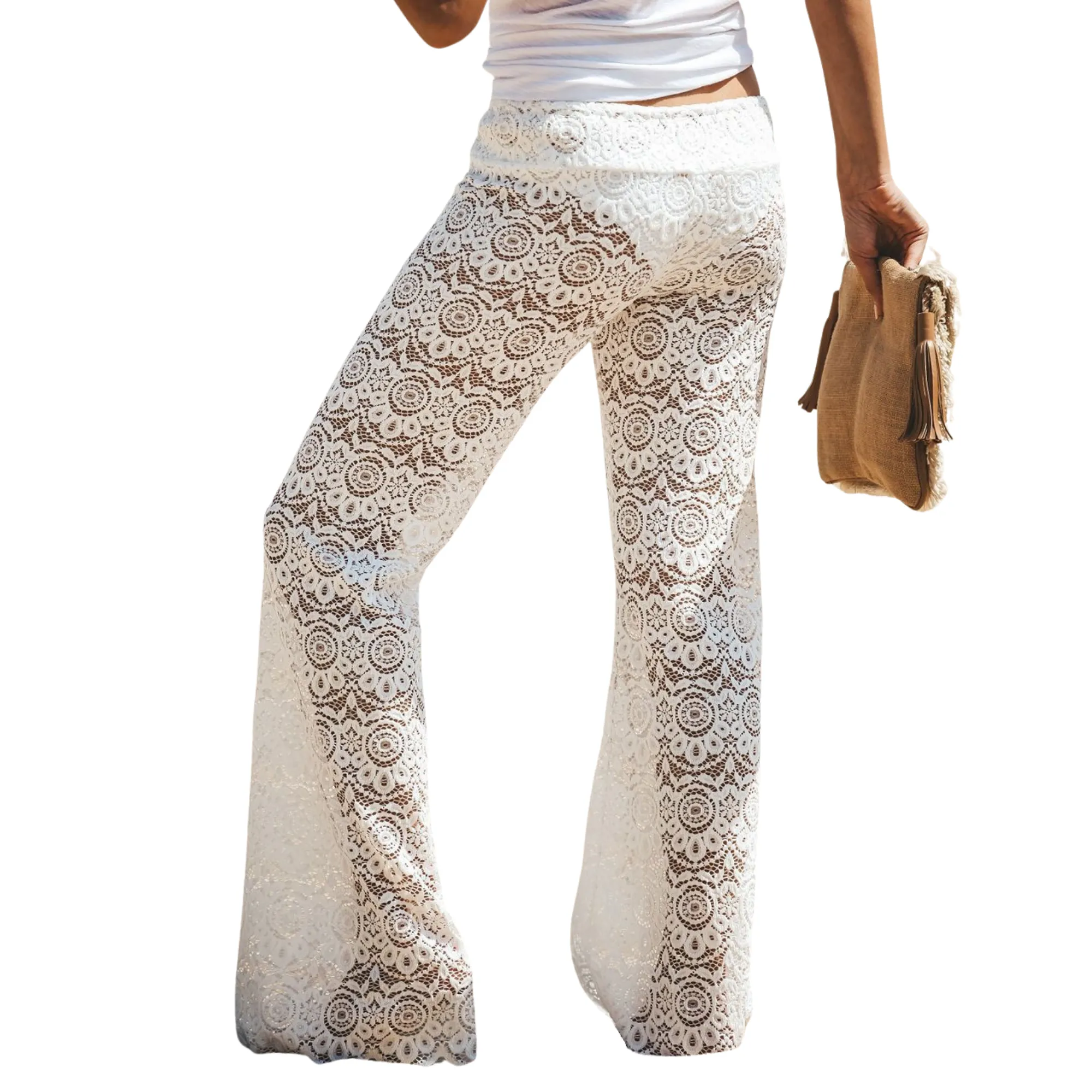 Pantalon Dentelle Femme