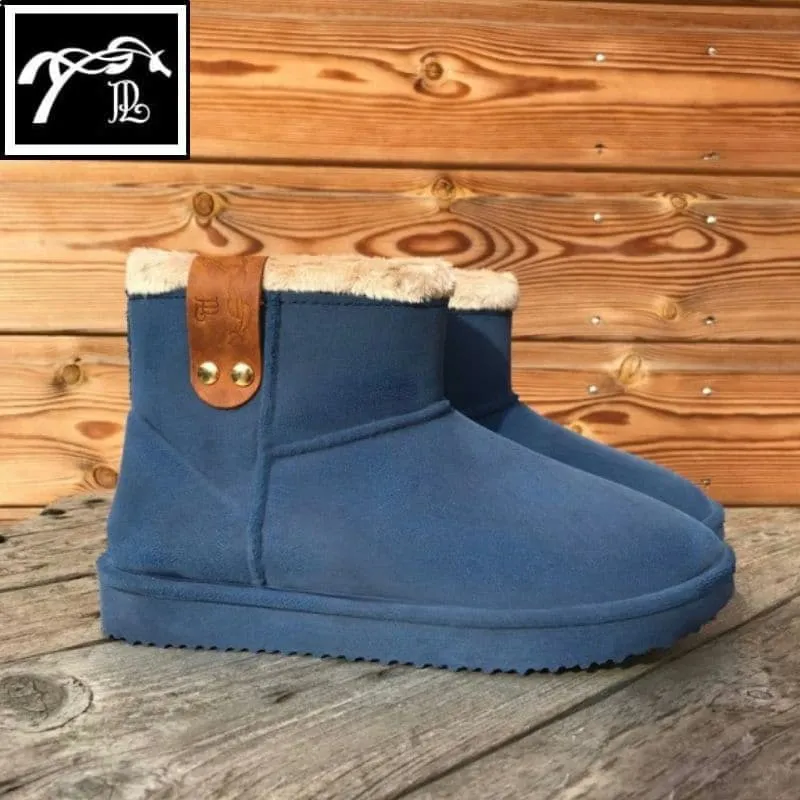 PENELOPE STORE – Boots d’Hiver Fourrées Marine/Brun