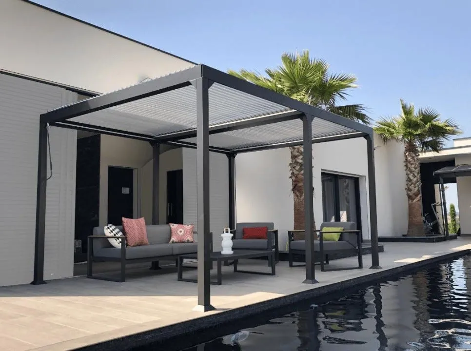 Pergola Gaïa autoportante en aluminium 3x4m