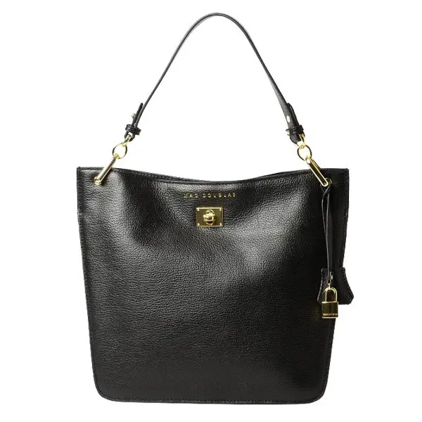 Petit sac épaule Kentucky Romy S Cuir de Buffle BP01 Noir | Mac Douglas