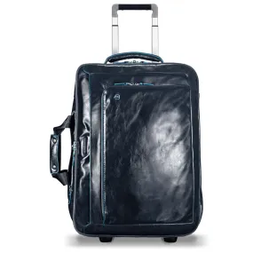 Piquadro Blue Square Sac à roulettes business en cuir 51 cm Compartiment pour ordinateur portable