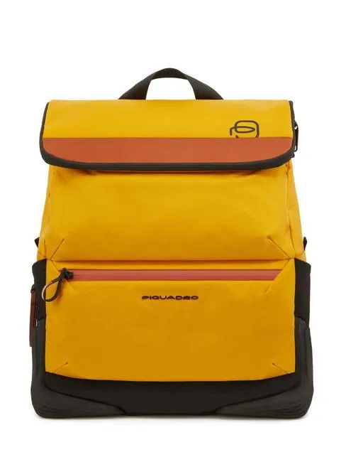Piquadro Corner Sac À Dos Pour Ordinateur 15,6" Jaune - Achetez À Prix Outlet!
