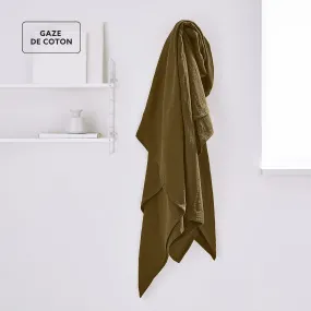 Plaid 150 X 200 Cm En Gaze De Coton Essential Bronze | 3 Suisses