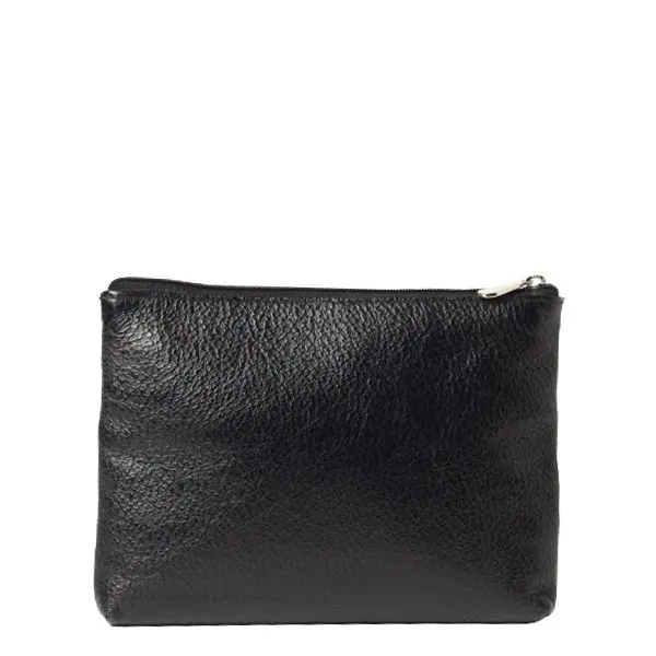 Pochette Limace Buni L Cuir Noir | Mac Douglas - Gandy.fr