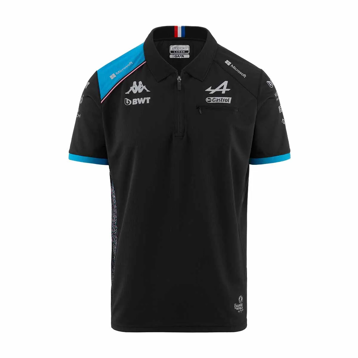 Polo Abam BWT Alpine F1 Team 2023 Homme Noir