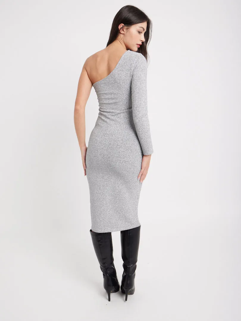 Robe asymétrique à paillettes