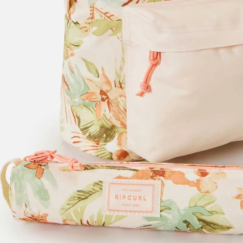 Sac à dos + trousse fille RIP CURL "Dome" Sunset Wave | Planetebag.com