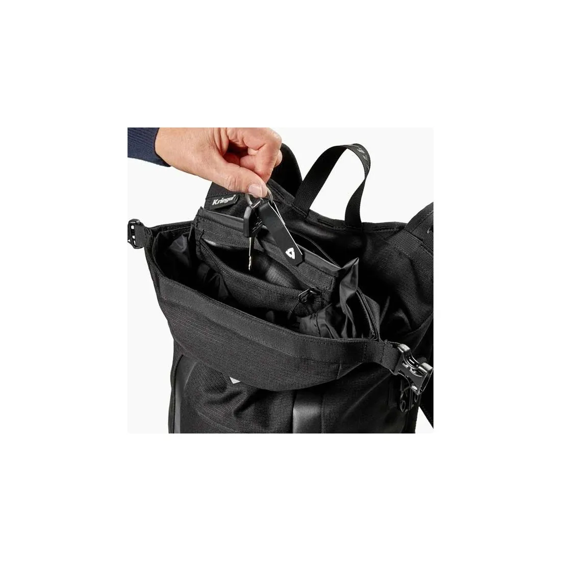 Sac à dos moto Revit Kriega Stack 15L H2O noir