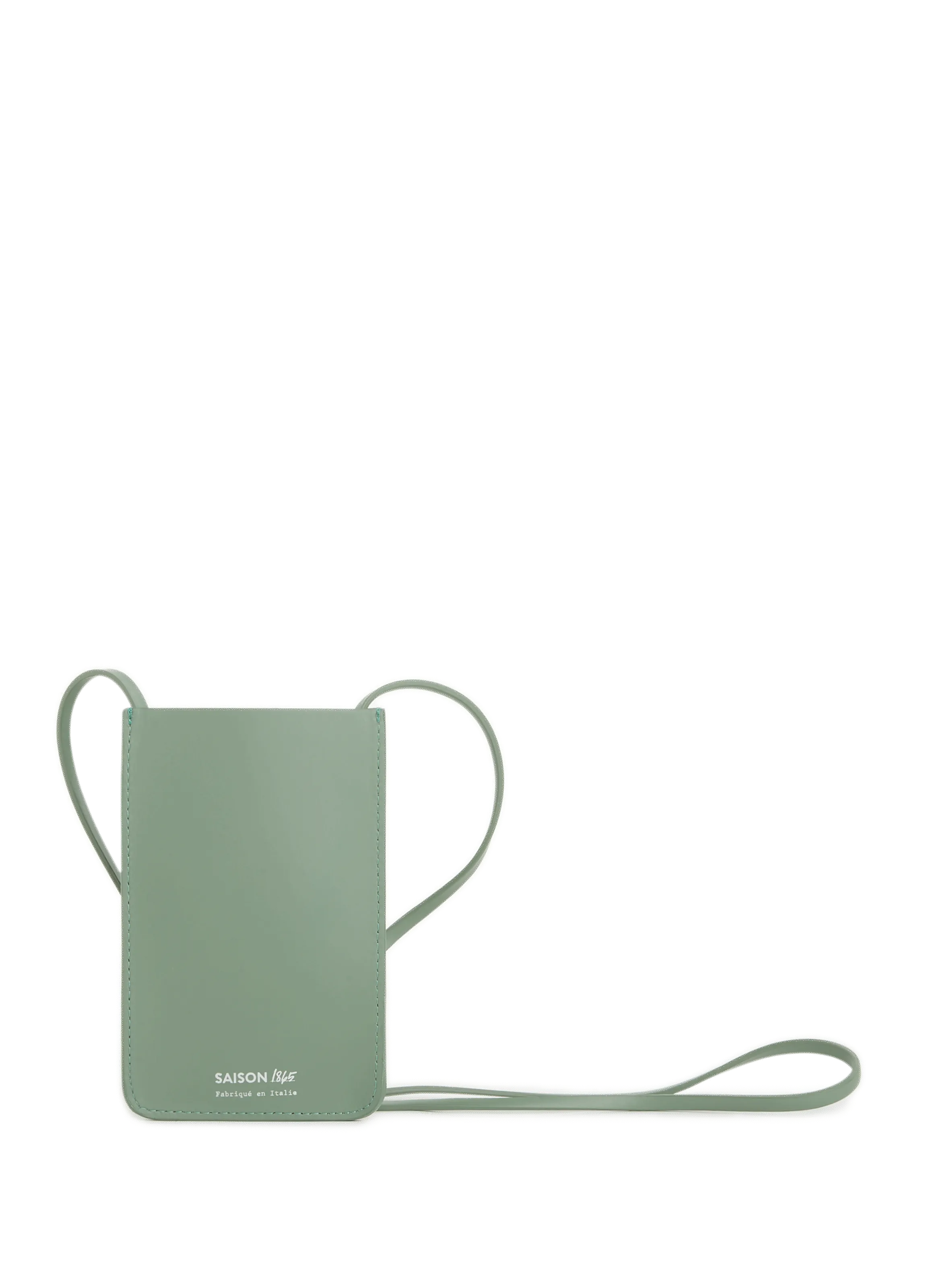 SAISON 1865  Pochette pour téléphone en cuir - Vert