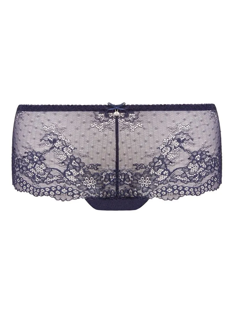 Shorty en dentelle taille basse Scarlet - Bleu