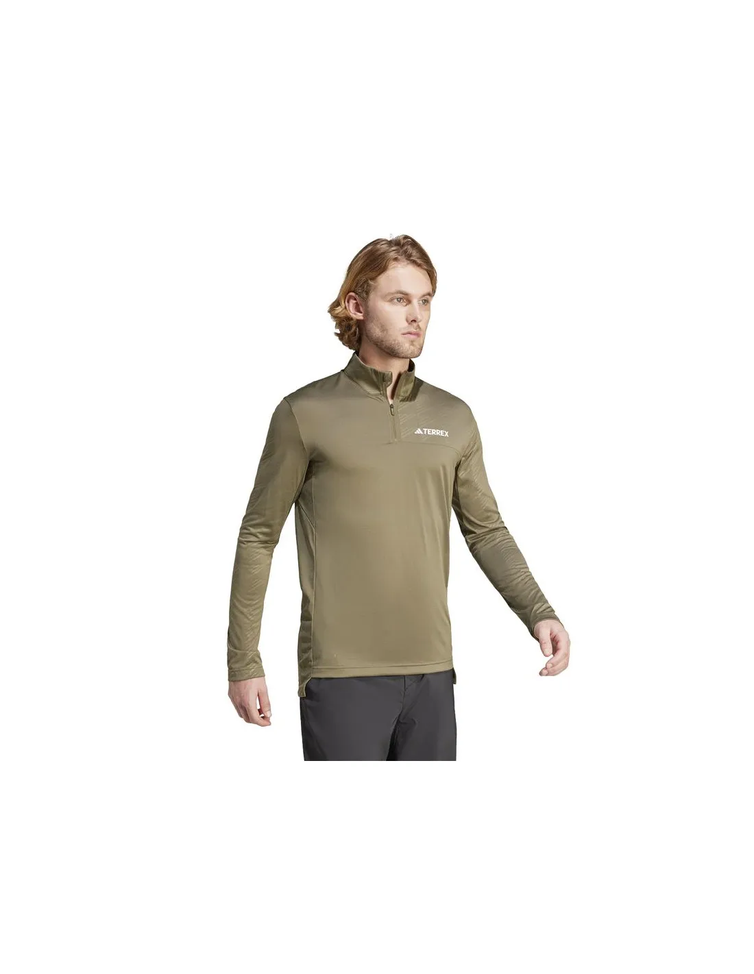 Sweat adidas randonnée au Mt Half Zi Ls Homme