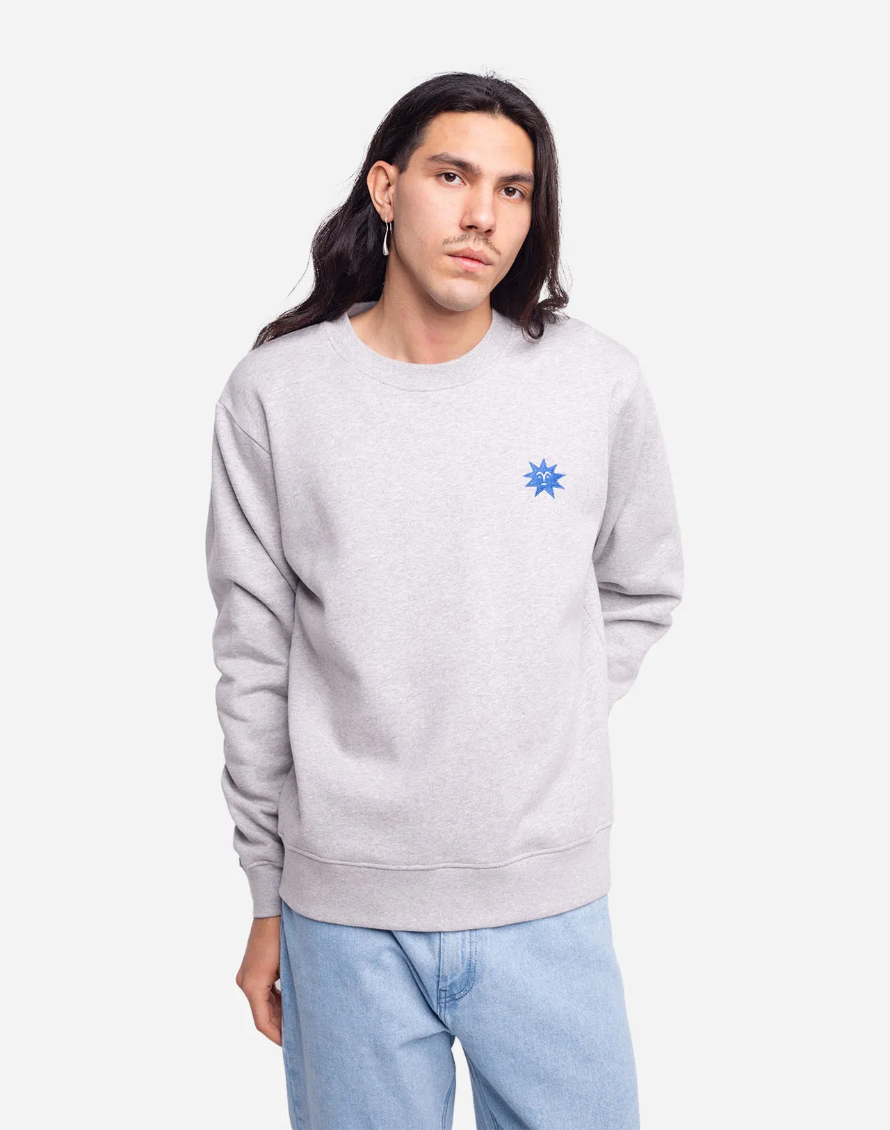 Sweat Night Bird gris chiné Taille L Couleurs Gris chiné