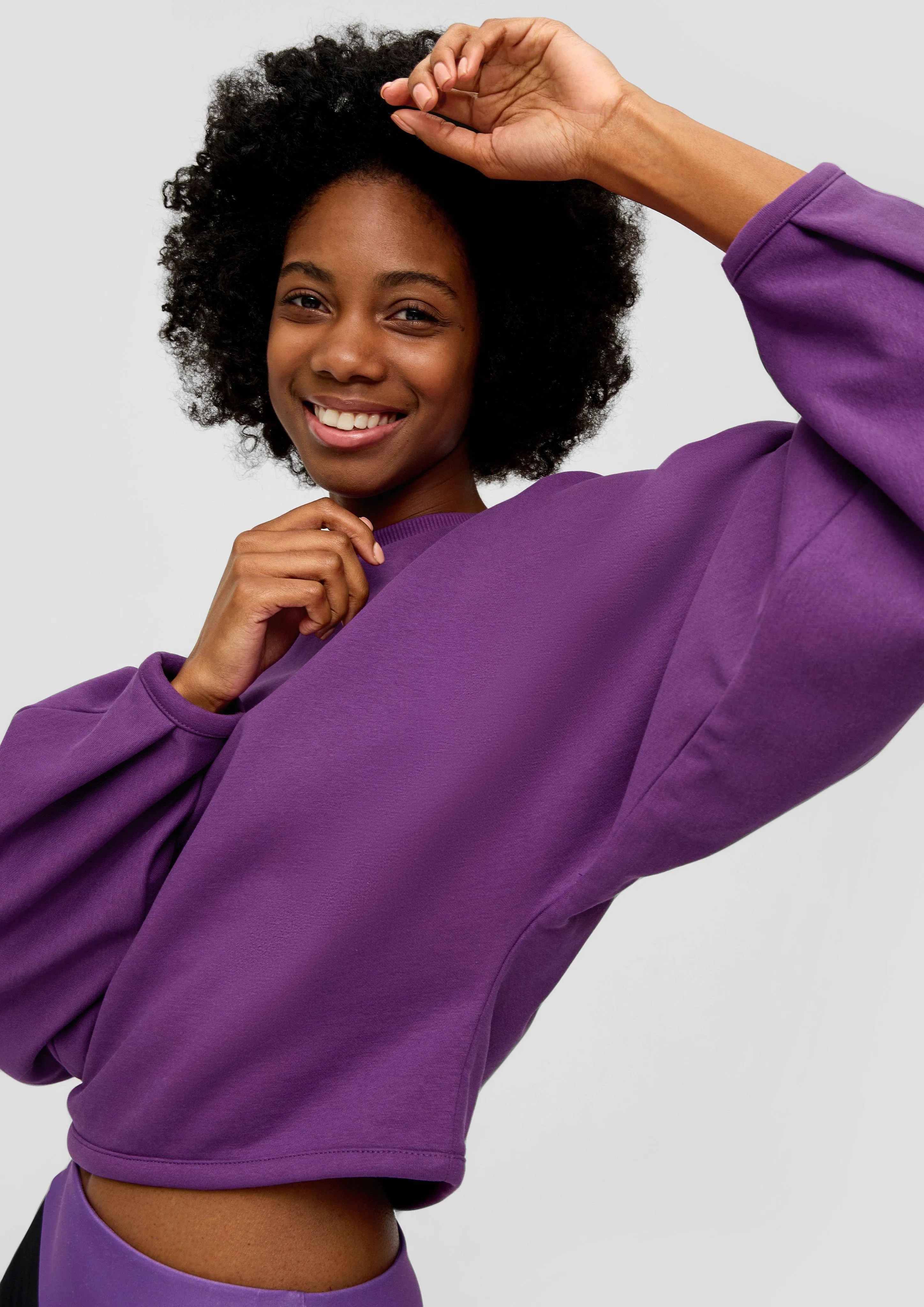 Sweat-shirt en coton mélangé