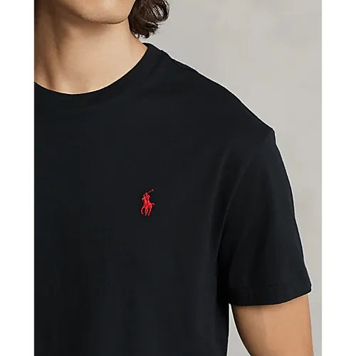 T-shirt en coton mercerisé noir