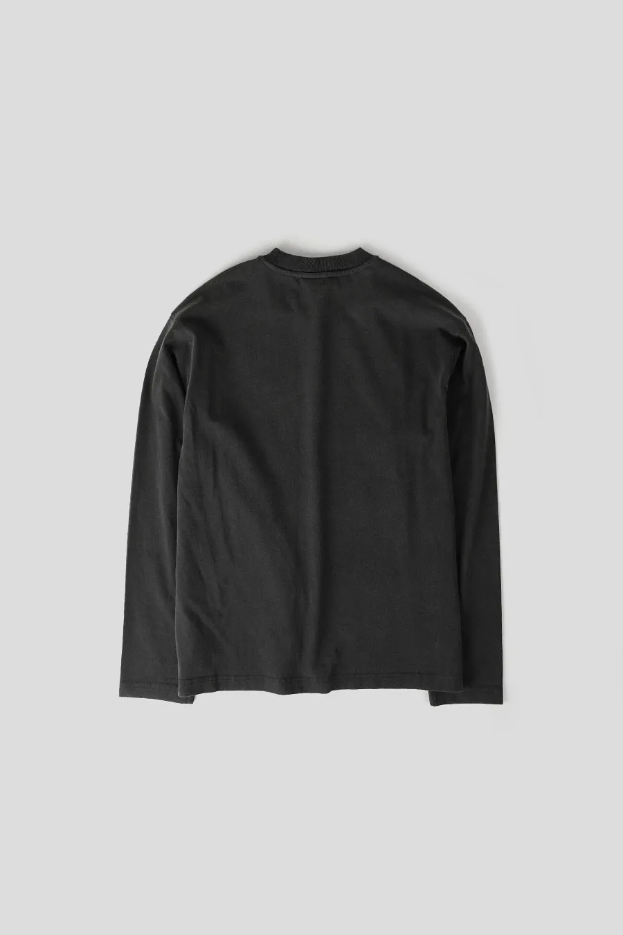 T-SHIRT MANCHES LONGUES HEAVY WASHED NOIR
