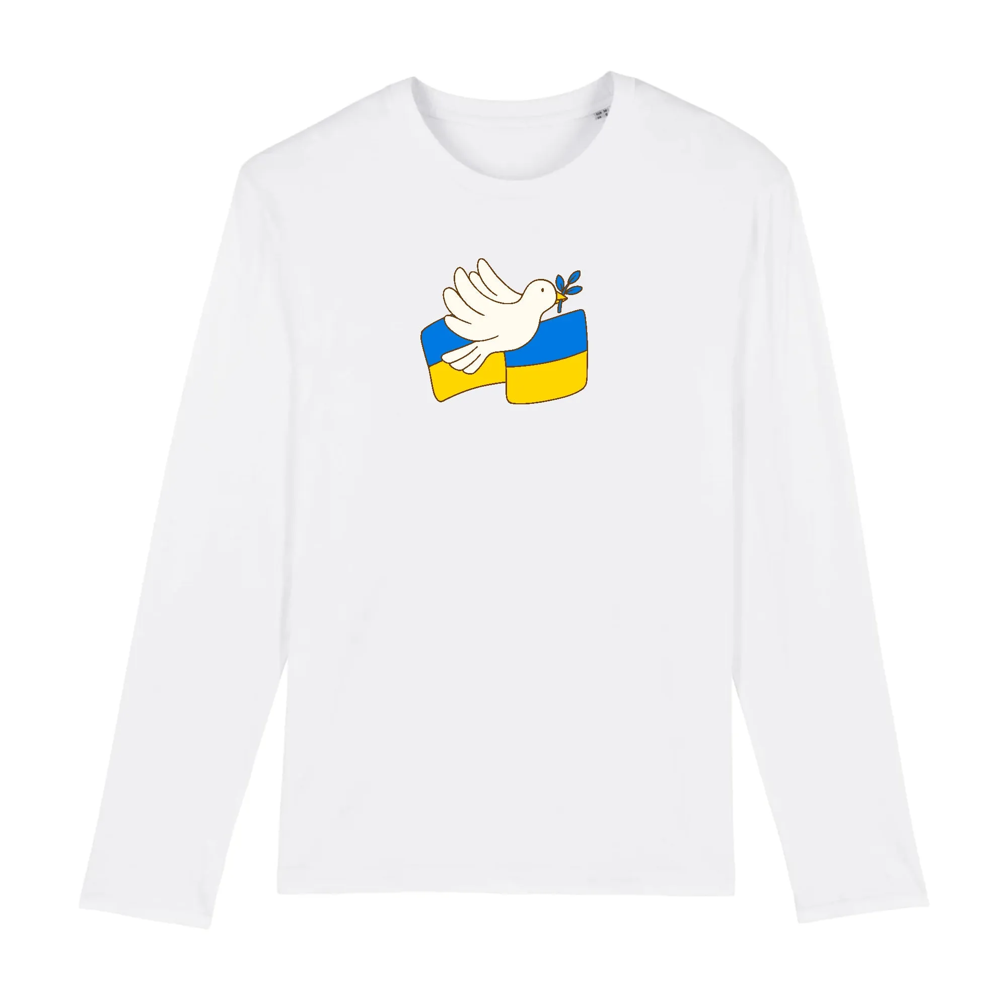 T shirt Manches longues Homme Ukraine appel à la paix