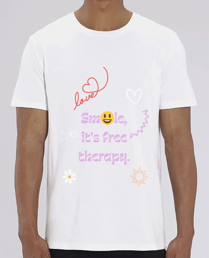 T-Shirt smile it's free therapy par Designfun