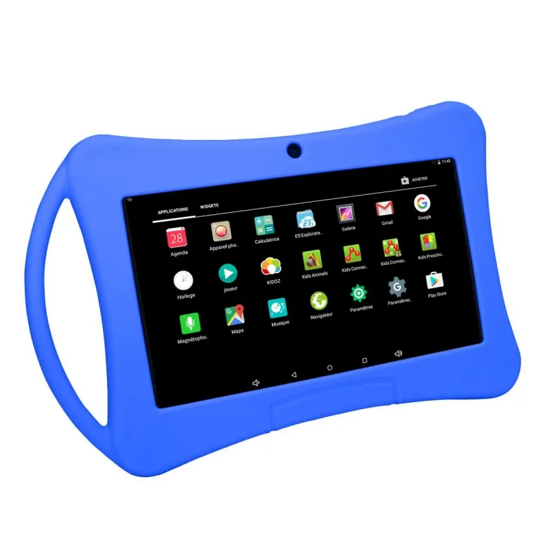 Tablette enfant 7 pouces Android 6.0 Quad Core 40Go Bleu