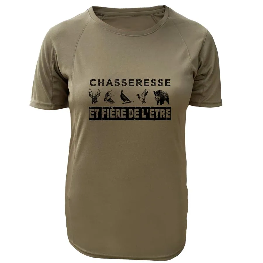 Tee-shirt Chasseresse – Chasseresse et fière de l’être